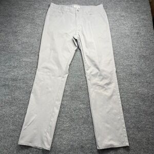 Peter Millar Gale Performance 5-Pocket Pants Mens 35x32 Gray ME0 EB66